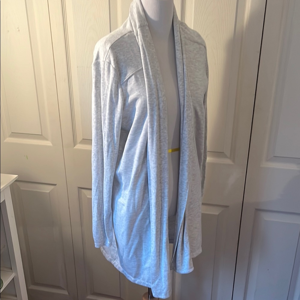 Active Life Gray Cardigan Maternity Sweater Soft Knit